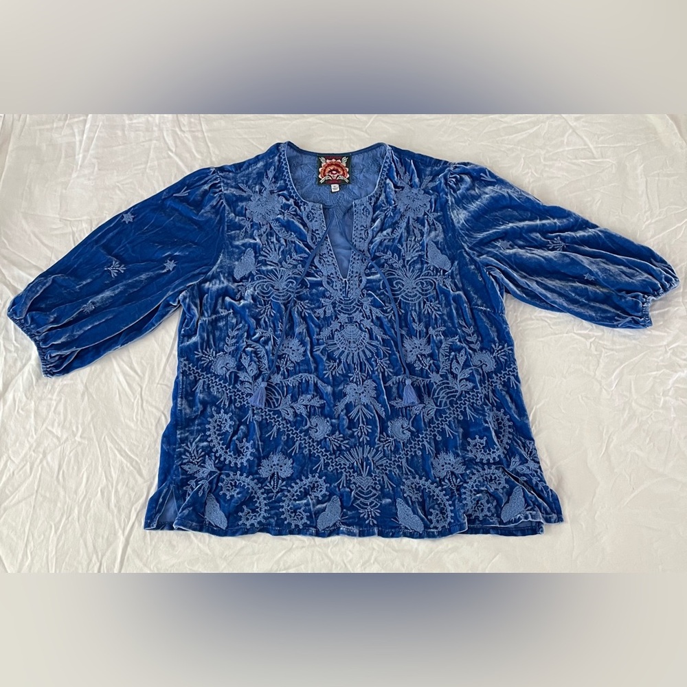 Johnny Was Embroidered Top Women’s XL